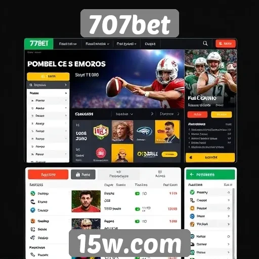 Navegação e usabilidade do site 707bet