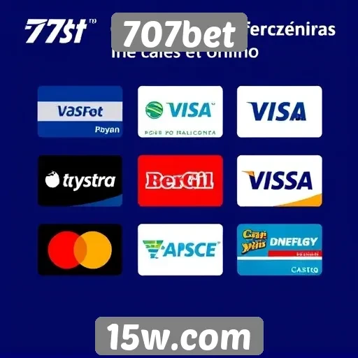 Formas de pagamento disponíveis na 707bet